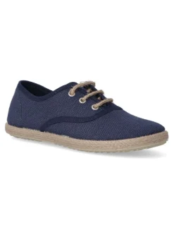 Outlet PEKE'S by Vanessa PEKES Zapato inglés lino yute niño BAT 47631 MARINO