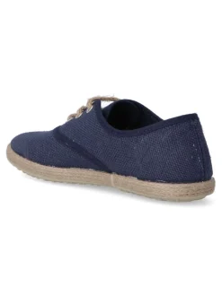 Outlet PEKE'S by Vanessa PEKES Zapato inglés lino yute niño BAT 47631 MARINO