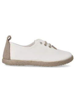 Online PEKE'S by Vanessa PEKES Zapato inglés yute niño BAT 45001/2 BLANCO