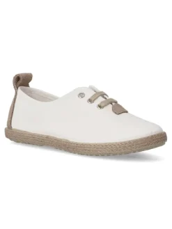 Online PEKE'S by Vanessa PEKES Zapato inglés yute niño BAT 45001/2 BLANCO