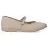 Fashion PEKE'S by Vanessa PEKES Zapato mercedita velcro lona BAT 11301 TAUPE