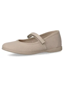 Fashion PEKE'S by Vanessa PEKES Zapato mercedita velcro lona BAT 11301 TAUPE
