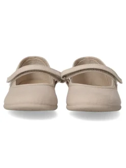 Fashion PEKE'S by Vanessa PEKES Zapato mercedita velcro lona BAT 11301 TAUPE