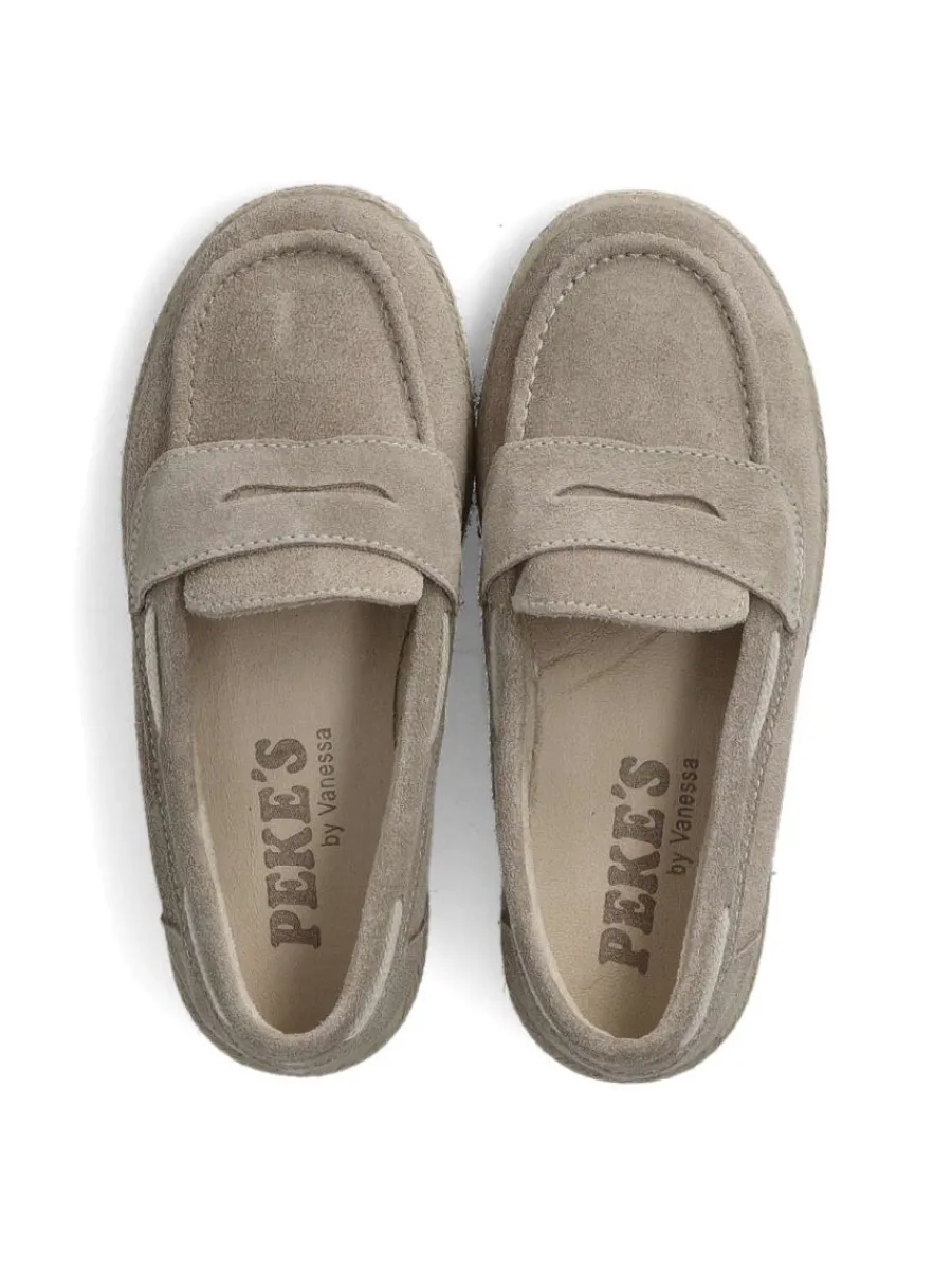Online PEKE'S by Vanessa PEKES Zapato mocasín yute piel serraje