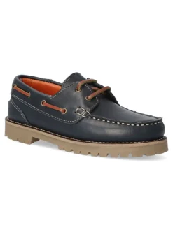 Outlet PEKE'S by Vanessa PEKES Zapato náutico piel niño SAK 025F MARINO