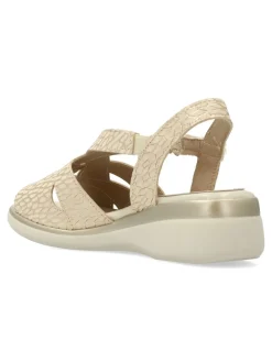 Outlet PITILLOS Sandalia piel grabada confort mujer