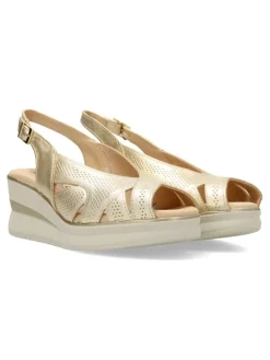 Clearance PITILLOS Sandalia piel micropuntos confort mujer