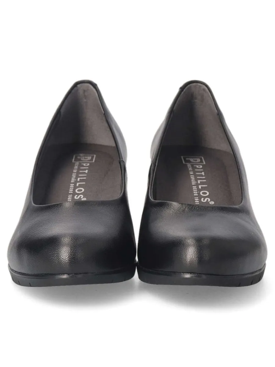 Fashion PITILLOS Zapato salón piel tacón medio