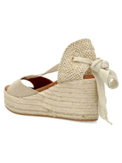 Clearance POPA Sandalia yute cintas cuña y plataforma