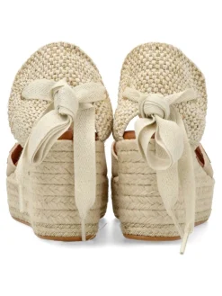Clearance POPA Sandalia yute cintas cuña y plataforma