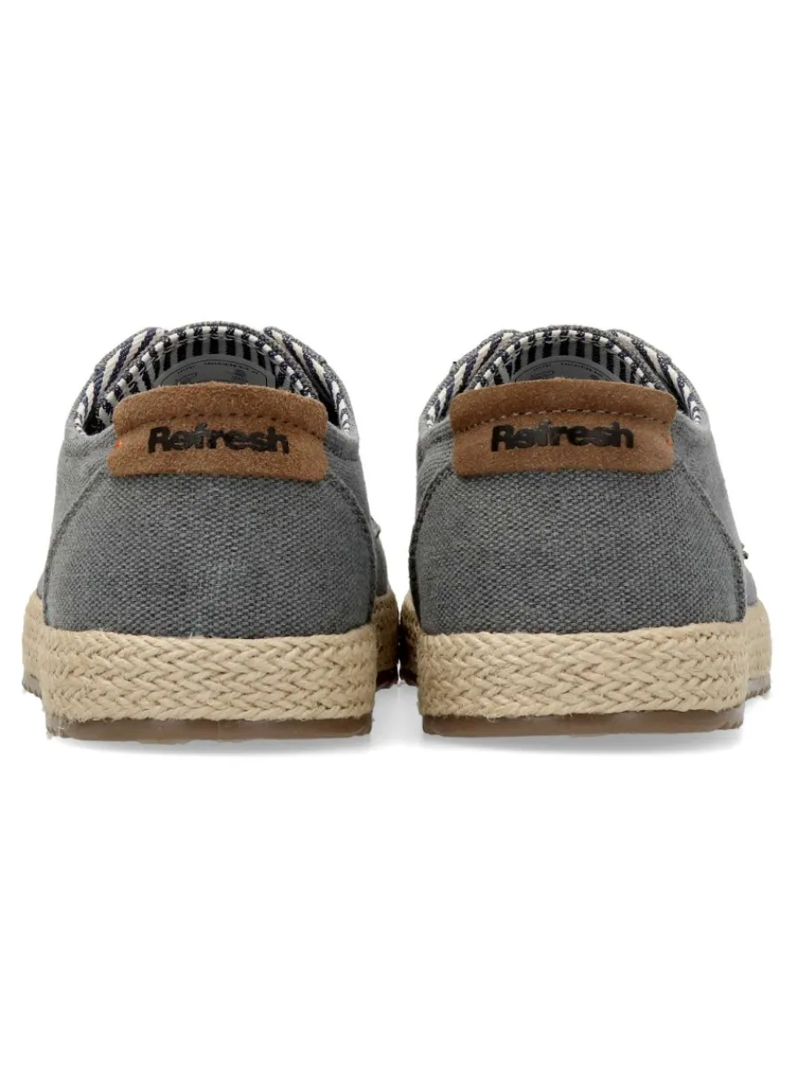 Hot REFRESH Zapato lona cuerda trenzada hombre