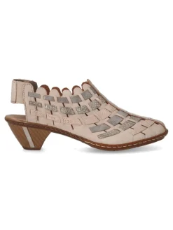 Hot RIEKER Zapato piel cómoda tacón mujer