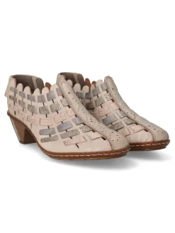 Hot RIEKER Zapato piel cómoda tacón mujer