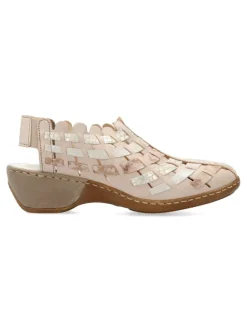 Fashion RIEKER Zapato piel tiras confort mujer