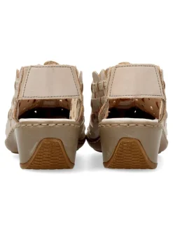 Fashion RIEKER Zapato piel tiras confort mujer