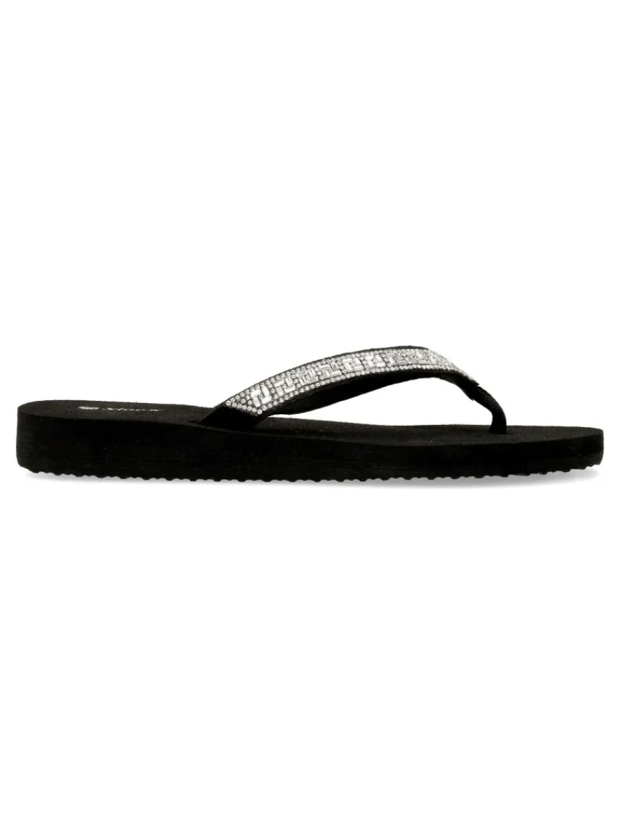 Discount SLOOK Sandalia plana pedrería brillo mujer