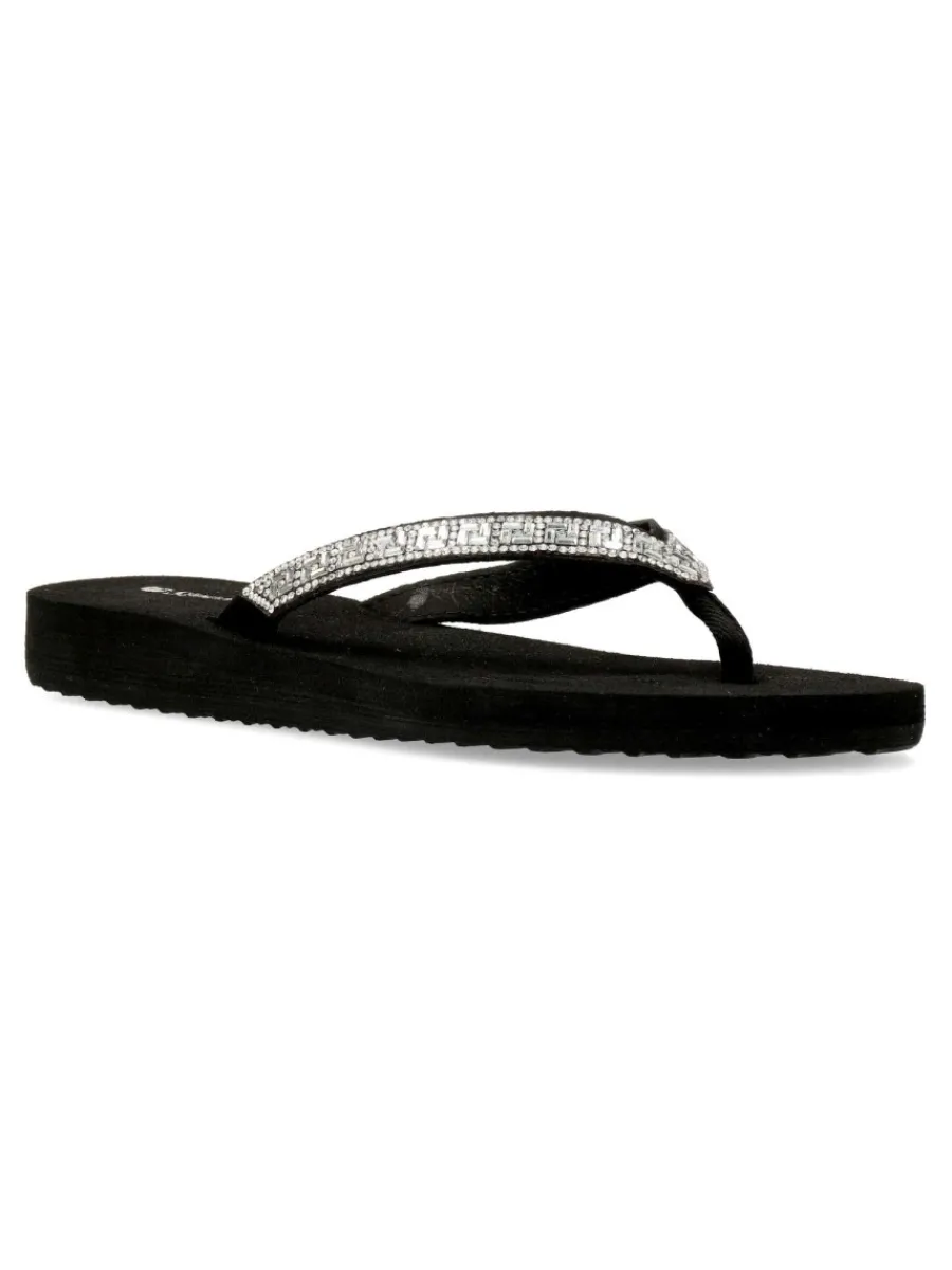 Discount SLOOK Sandalia plana pedrería brillo mujer