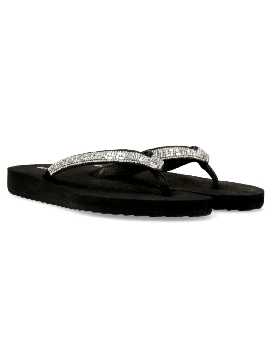 Discount SLOOK Sandalia plana pedrería brillo mujer