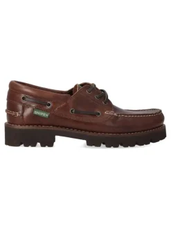 Hot SNIPE Náutico ligero piel hombre SNI 21290 MARRON