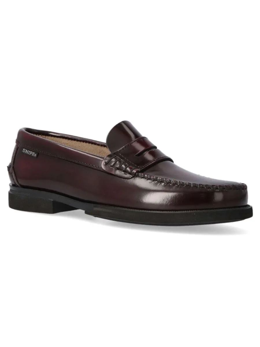 Sale SNIPE Zapato castellano piel hombre SNI 11023 BURDEOS