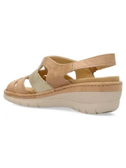 Sale SUAVE Sandalia piel confort cuña baja