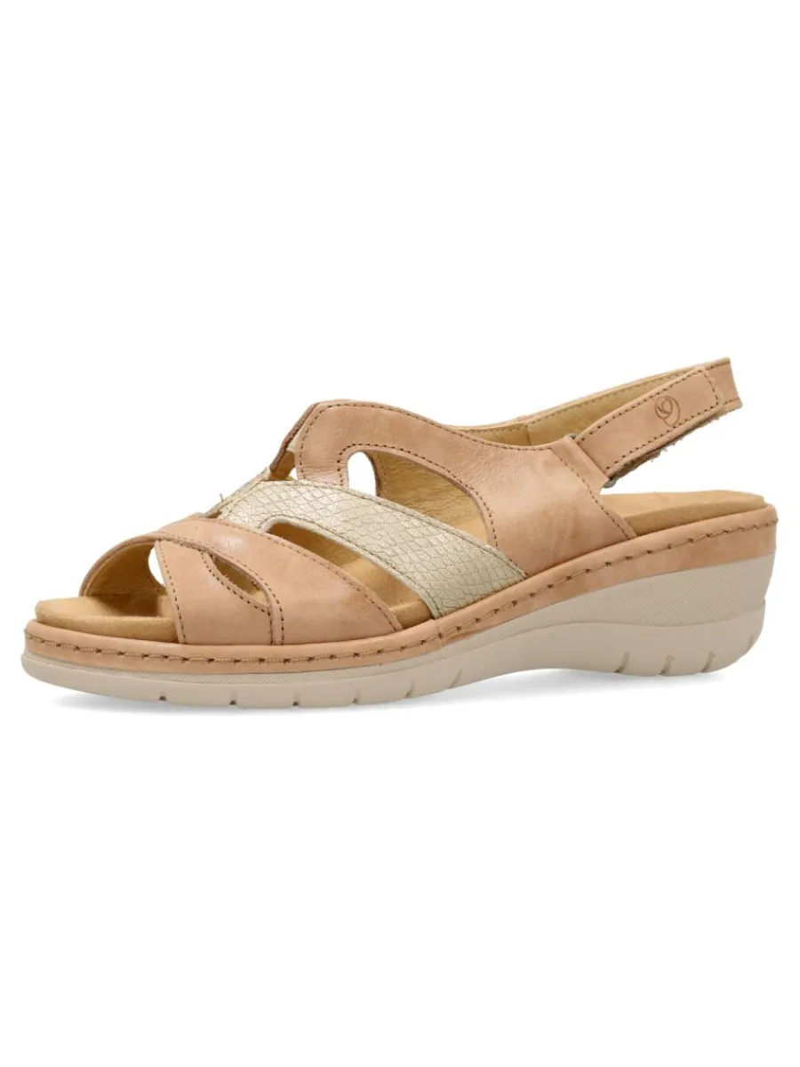 Sale SUAVE Sandalia piel confort cuña baja