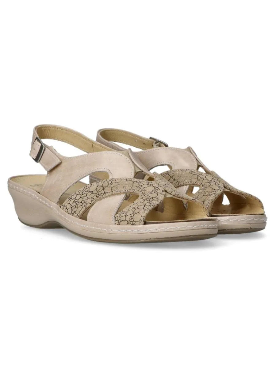 Outlet SUAVE Sandalia piel confort hebilla señora