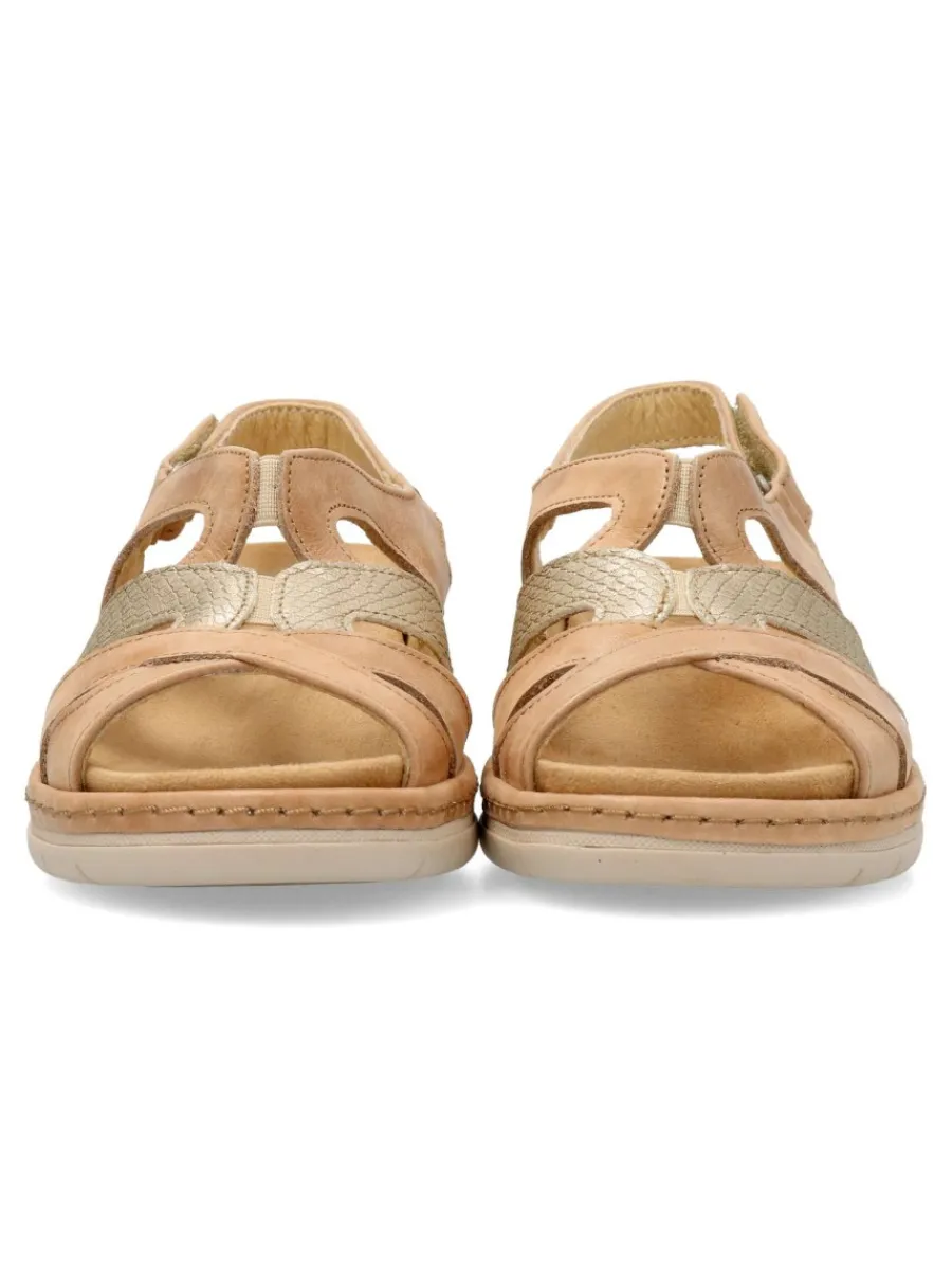 Sale SUAVE Sandalia piel confort cuña baja