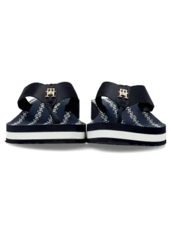 Discount TOMMY HILFIGER Chancla IM TH Chainprint Midwedge Sandal