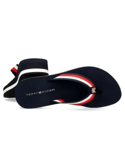 Outlet TOMMY HILFIGER Chancla TH Corp Mid Wedge Beach Sandal
