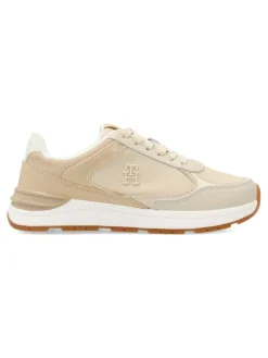 Sale TOMMY HILFIGER Sneakers casual Fashion Runner LTHR MIX