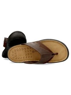 Outlet UAUH! Sandalia esclava marrón confort
