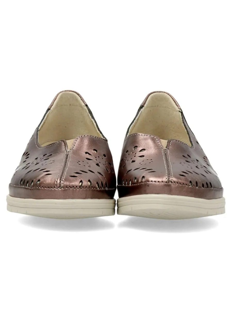 Outlet VANESSA CALZADOS VANESSA Mocasín piel confort cuña mujer
