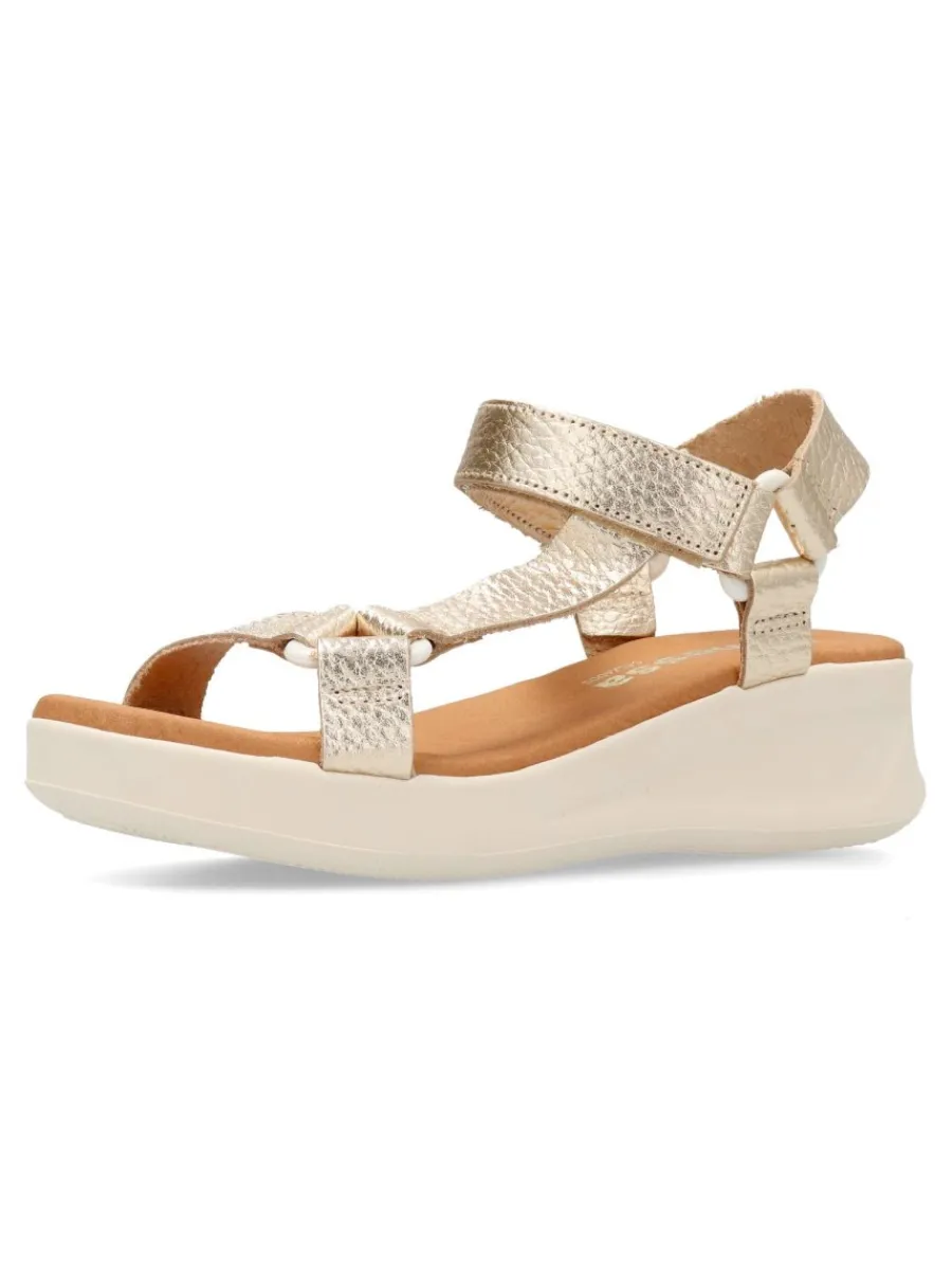 Discount PEKE'S by Vanessa VANESSA Sandalia casual piel metalizada