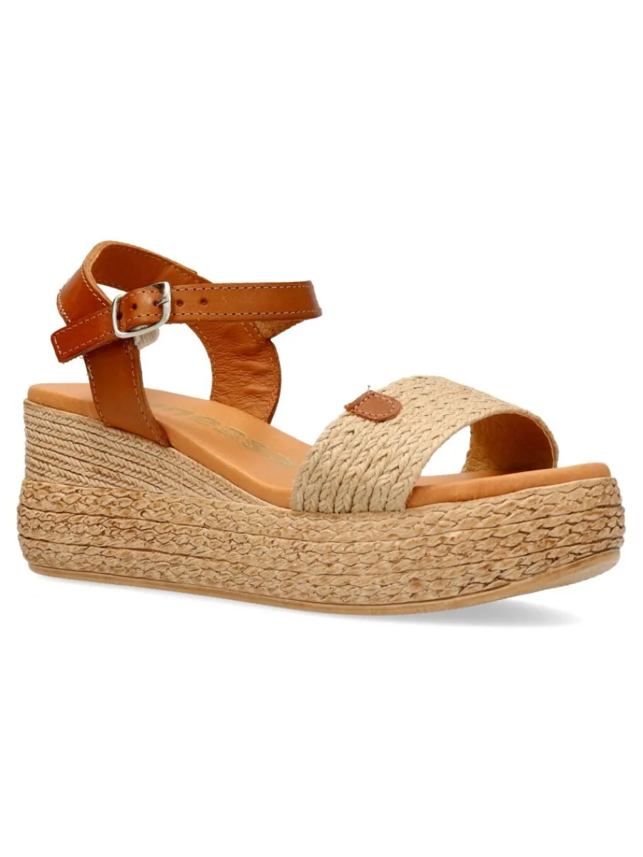 Outlet VANESSA CALZADOS VANESSA Sandalia confort pala yute natural