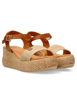 Outlet VANESSA CALZADOS VANESSA Sandalia confort pala yute natural