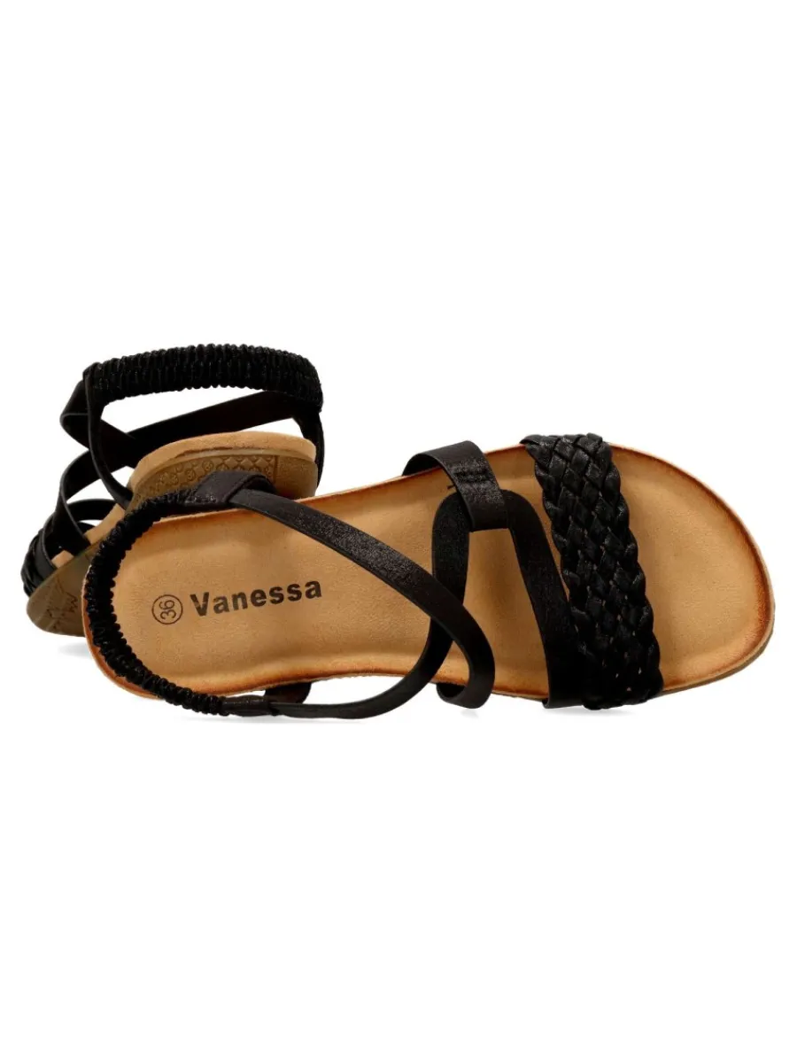Best VANESSA CALZADOS VANESSA Sandalia confort tiras cruzadas