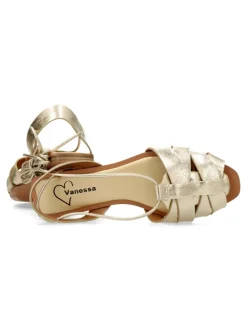 Online VANESSA CALZADOS VANESSA Sandalia estilo romano metalizada