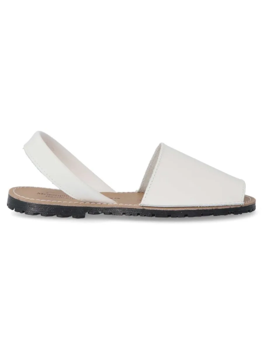 Clearance VANESSA CALZADOS VANESSA Sandalia menorquina de piel IBI 550 BLANCO