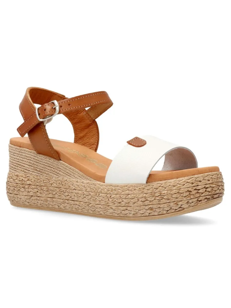 Outlet VANESSA CALZADOS VANESSA Sandalia piel plataforma efecto yute