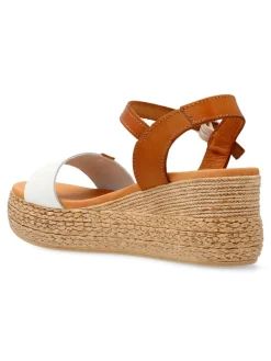 Outlet VANESSA CALZADOS VANESSA Sandalia piel plataforma efecto yute