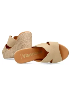 Fashion VANESSA CALZADOS VANESSA Sandalia piel serraje confort mujer
