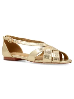 Sale VANESSA CALZADOS VANESSA Sandalia plana metalizada confort mujer
