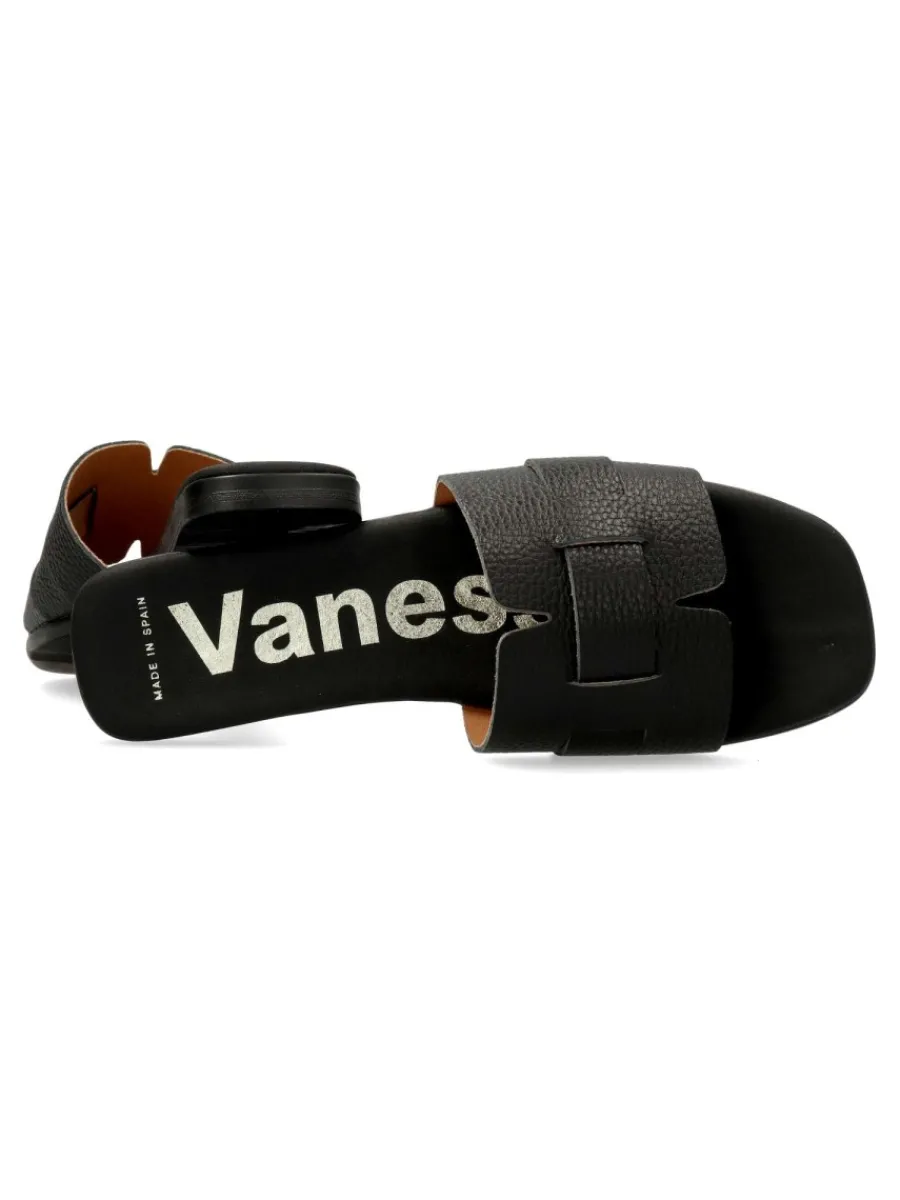 Online VANESSA CALZADOS VANESSA Sandalia plana piel negra confort