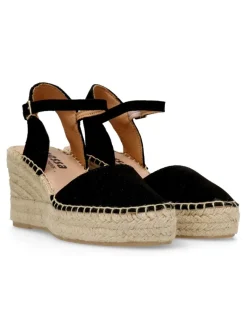 Online VANESSA CALZADOS VANESSA Sandalia valenciana piel serraje negro