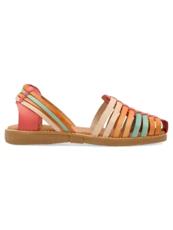 Hot VANESSA CALZADOS VANESSA Sandalia vaquetilla piel confort multicolor