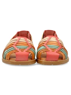Hot VANESSA CALZADOS VANESSA Sandalia vaquetilla piel confort multicolor