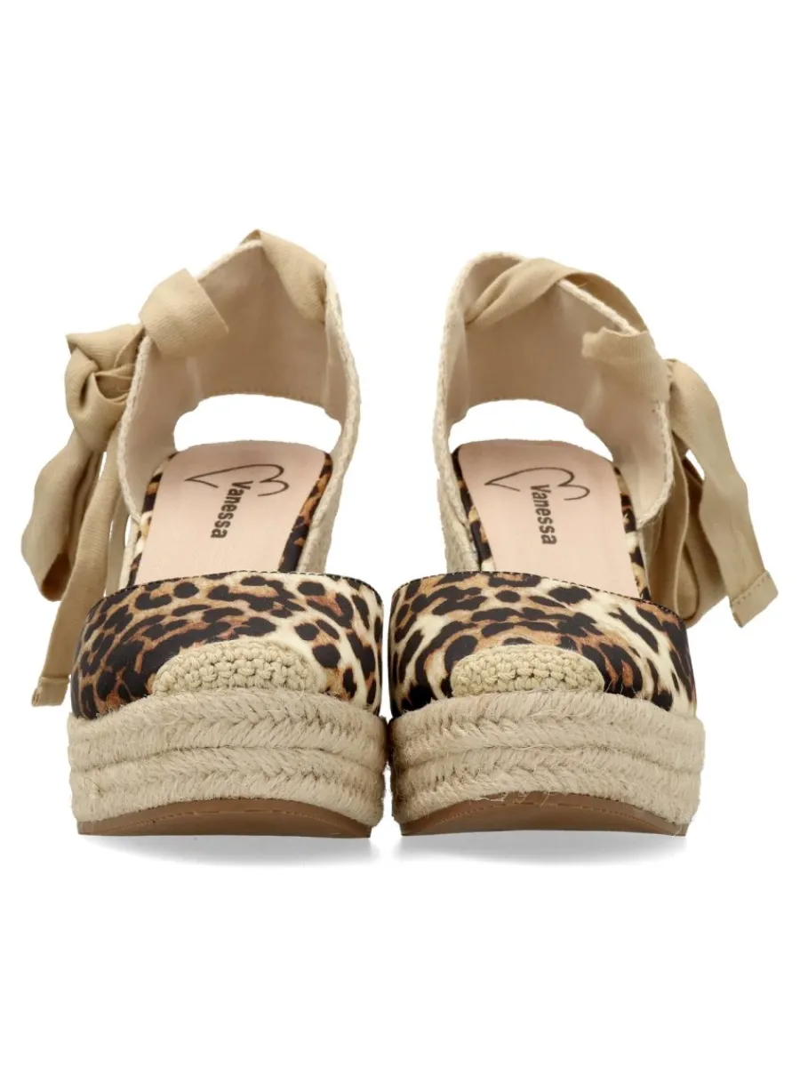 Best VANESSA CALZADOS VANESSA Valenciana cintas estampado leopardo