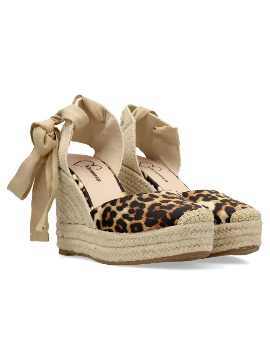 Best VANESSA CALZADOS VANESSA Valenciana cintas estampado leopardo