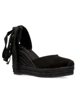 Sale VANESSA CALZADOS VANESSA Valenciana cuña yute negro cintas